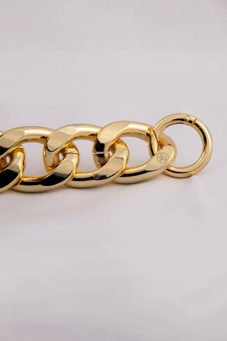 Saurav Ghosh_Pink Brooches Elite Rectangle Shaped Carved Clutch_Online_at_Aza_Fashions