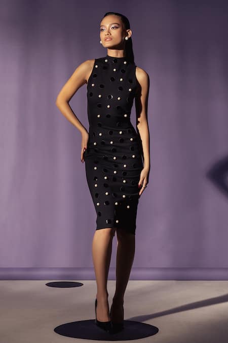 Sameer Madan Maisie Pearl Embroidered Dress 