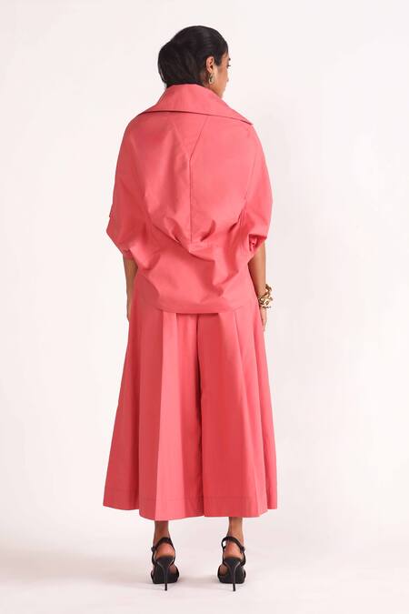 House Of Three Hridaya Wide Leg Pleated Pant 