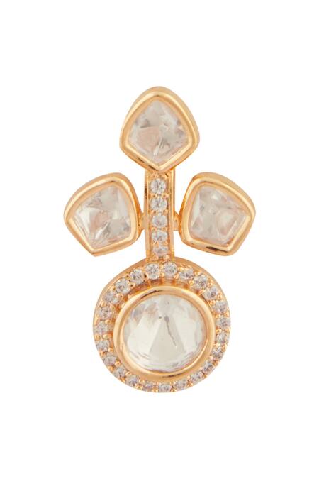 Buy Moh-Maya By Disha Khatri Gold Plated Imitation Diamonds Blissful Dew Moissanite Encrusted Jewellery Set Online at Aza Fashions Buy_Moh-Maya By Disha Khatri_Gold Plated Imitation Diamonds Blissful Dew Moissanite Encrusted Jewellery Set _Online_at_Aza_Fashions