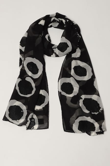 Abraham & Thakore Dot Print Scarf 