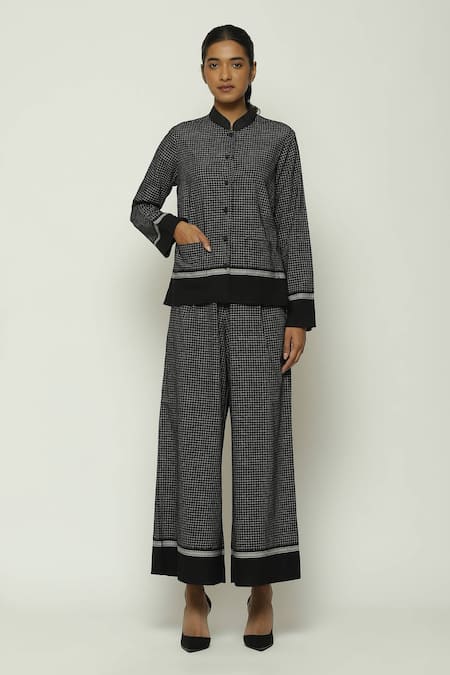 Abraham & Thakore Chettinad Checkered Shirt 