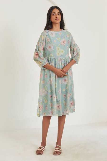 Surmaye Joy Flowy Floral Pattern Dress 