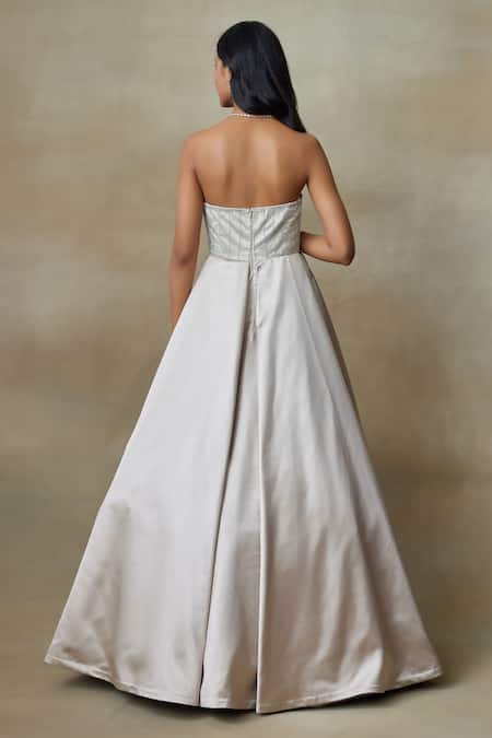 SHASHA GABA Swarovski Embellished Ball Gown 