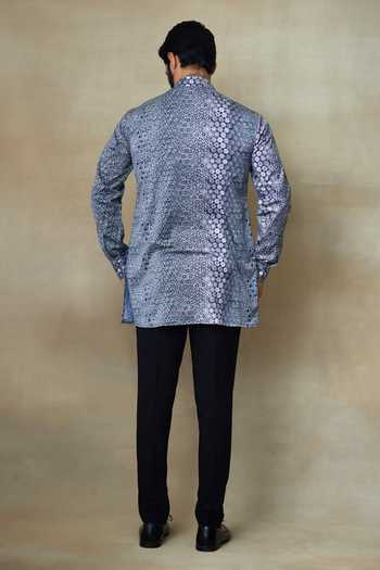 SHASHA GABA Silk Printed Short Kurta 