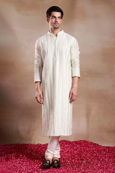 SHASHA GABA Pintucked Zari Work Kurta 