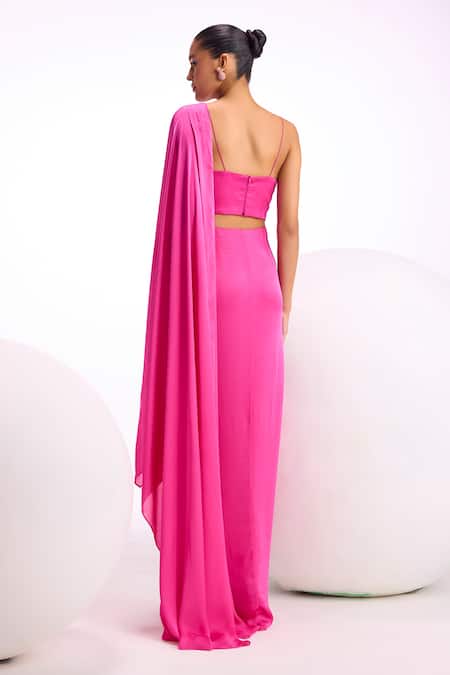 Namrata Joshipura Rosa Baroque Pre-Draped Saree With Blouse 