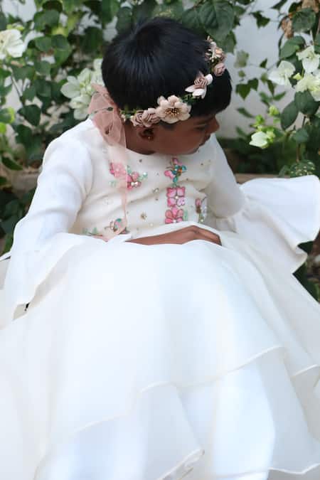 Shop_Byb Premium_White Organza Embroidery Fairy Hand Gown _Online_at_Aza_Fashions