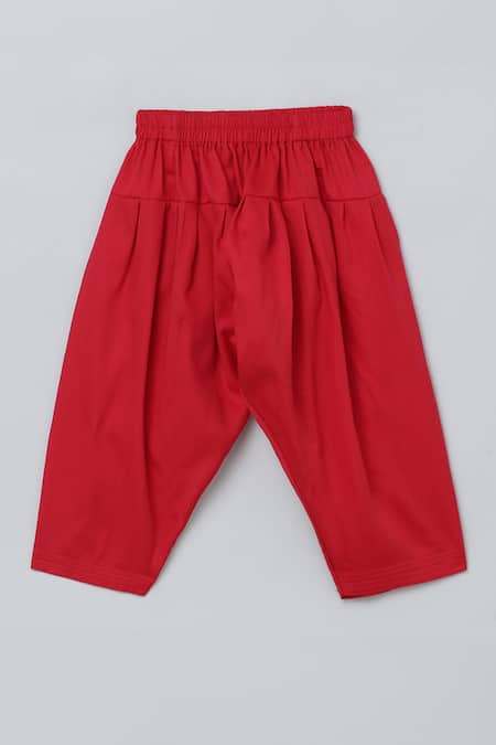 Shop_Byb Premium_Multi Color Cotton Gota Patti, Jaipuri Floral Print Kurta And Pyjama Set _Online_at_Aza_Fashions