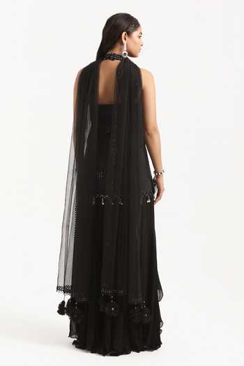 Nitisha Kashyap Bead Sequin Embroidered Kurta Sharara Set 
