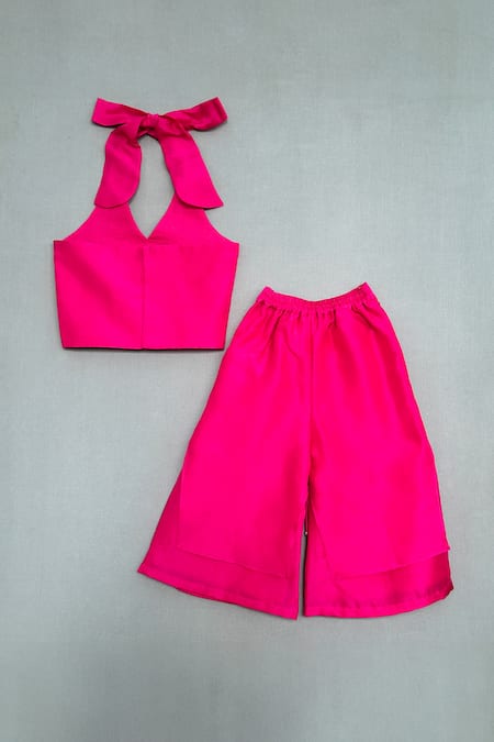 Label Neeti Silk Sequin Embroidered Top & Palazzo Set 