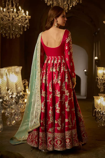 Lashkaraa Zari Embroidered Anarkali Set 