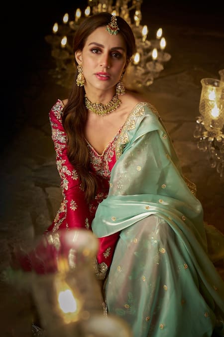 Buy Lashkaraa Pink Satin, Shantoon, Organza Embroidery, Sequins, Zari, Beads Anarkali Set Online at Aza Fashions Buy_Lashkaraa_Pink Satin, Shantoon, Organza Embroidery, Sequins, Zari, Beads Anarkali Set _Online_at_Aza_Fashions