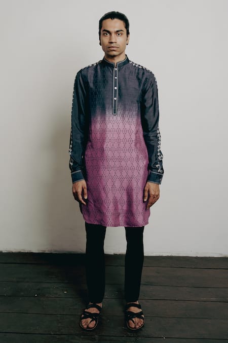 Krishna Mehta Shaded Bandhani Print Kurta & Pant Set 