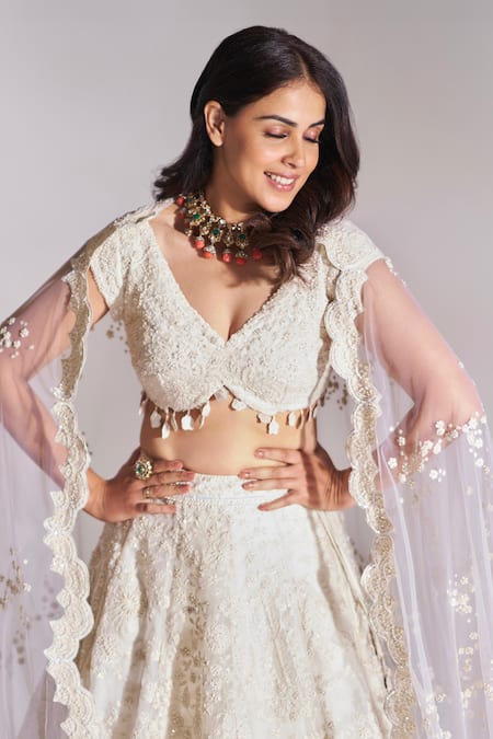 Osaa By Adarsh Floral Embroidered Bridal Lehenga Set 