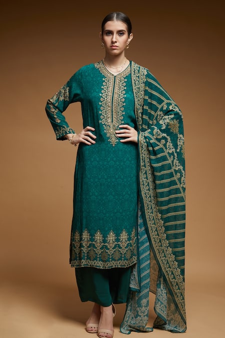 NIRRAAMYAA Digital Print Kurta Pant Set 