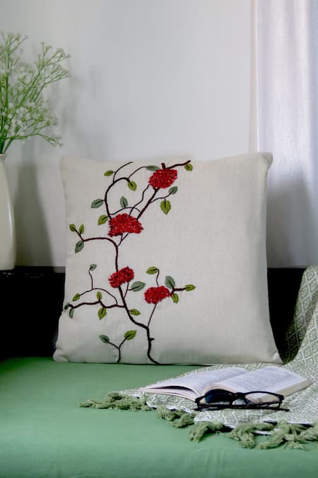 Mid July Home Berry Bliss Embroidered Cushion Cover 