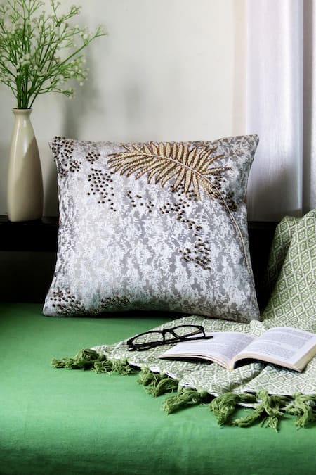 Mid July Home Desert Abstract Jacquard Woven Cushion Cover 