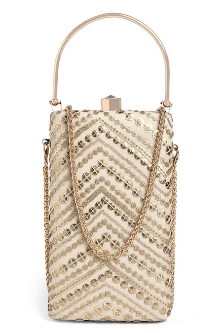 Richa Gupta Rectangular Sequin & Thread Work Bag 