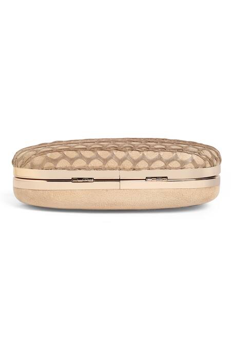 Buy Richa Gupta Beige Lace Work Clutch Online at Aza Fashions Buy_Richa Gupta_Beige Lace Work Clutch _Online_at_Aza_Fashions