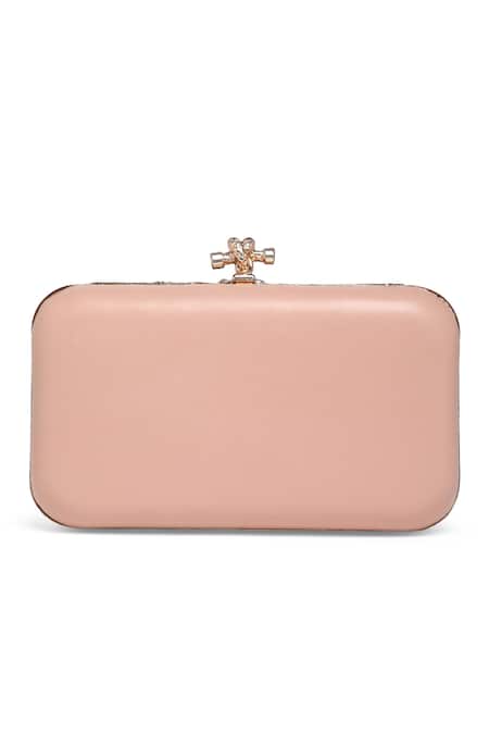 Richa Gupta Suede Placement Embroidered Clutch 