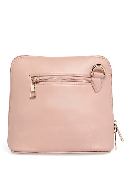 Richa Gupta Suede Floral Motif Clutch 