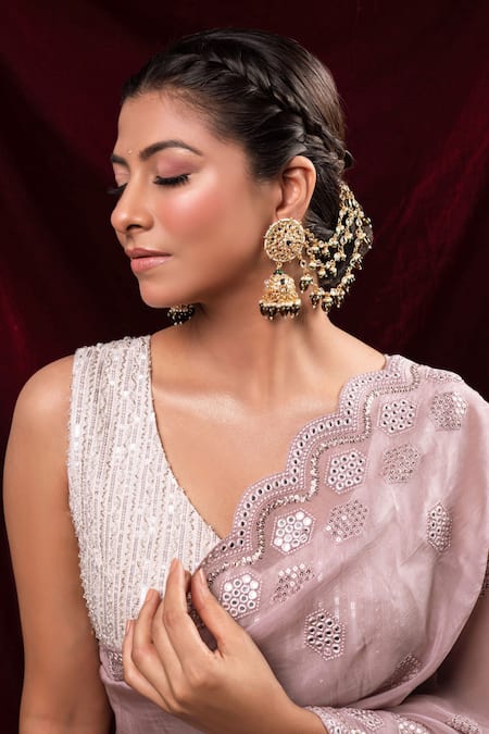 Anana Esha Pearl Drops Jhumkas 