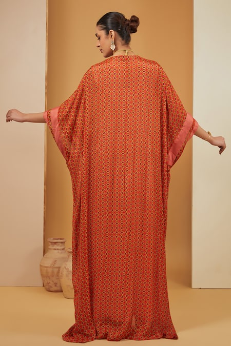 Neha Khullar Geometric Print Kaftan 