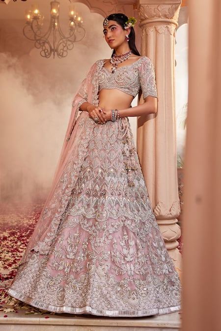 Kaaisha by Shalini Swarovski Embellished Bridal Lehenga Set 