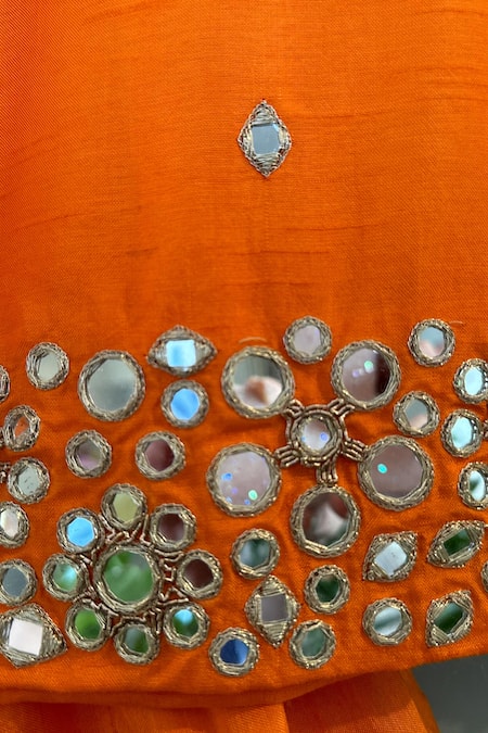 Rage Attire-Sweta Saria Mirror Embroidered Kurta & Sharara Set 