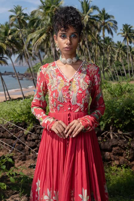 Nea By Nikita Tiwari Embroidered Anarkali Gown 