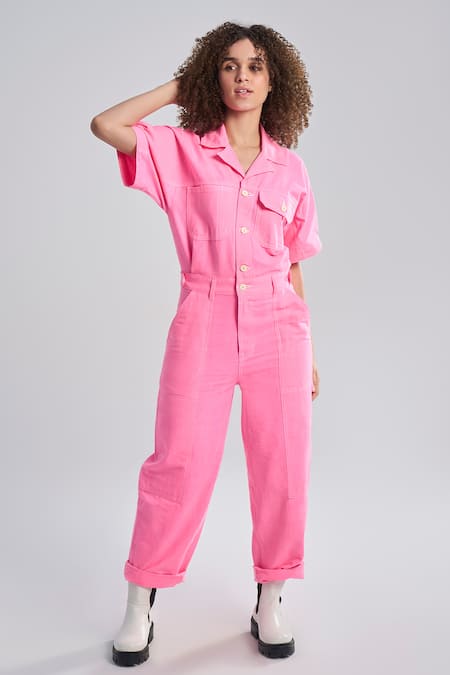 Terra Luna Aurora Bubblegum Cotton Jumpsuit 