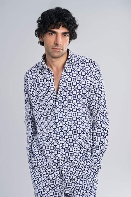 Terra Luna Comet Check Pattern Shirt 