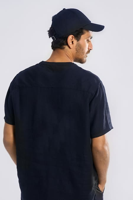 Terra Luna Linen Solid T-Shirt 