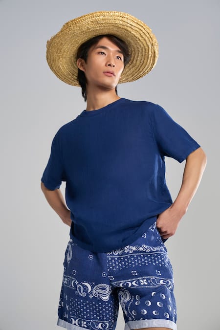 Terra Luna Linen Plain T-Shirt 