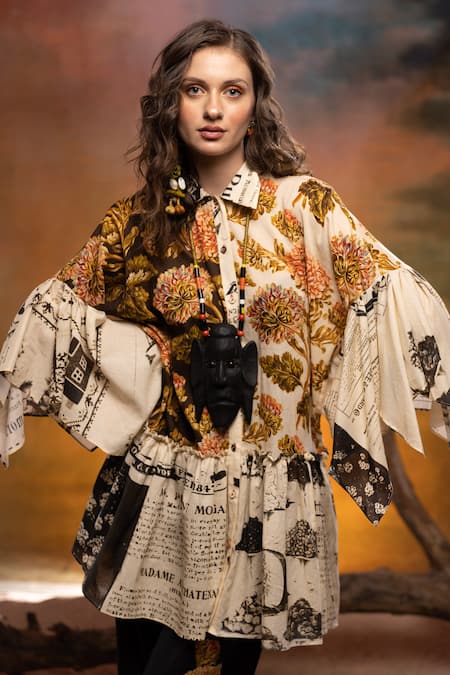 Capisvirleo Tamarind Printed Shirt Dress 