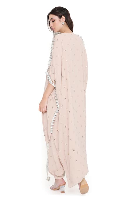 Payal Singhal Floral Embroidered Kaftan & Jogger Set 