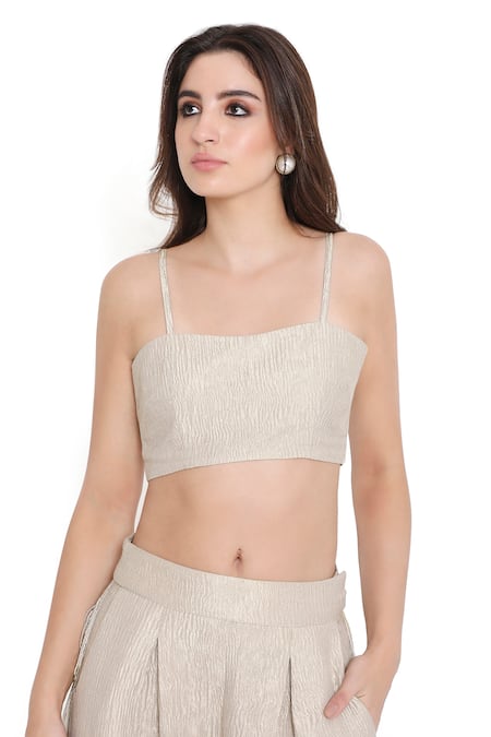 Shop_Payal Singhal_Off White Georgette Embroidered Thread Round Floral Tasseled Jacket And Pant Set 