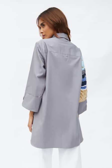 Studio Moda India The Rory Beach Embroidered Shirt 