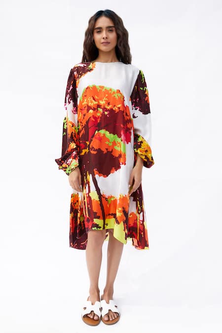 Studio Moda India The Sienna Tree Print Dress 