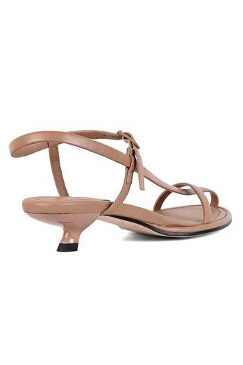Buy_Vanilla Moon_Brown Plain Goa Strappy Kitten Heels_Online_at_Aza_Fashions
