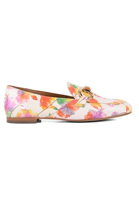 Vanilla Moon_Multi Color October Floral Print Loafers_Online_at_Aza_Fashions