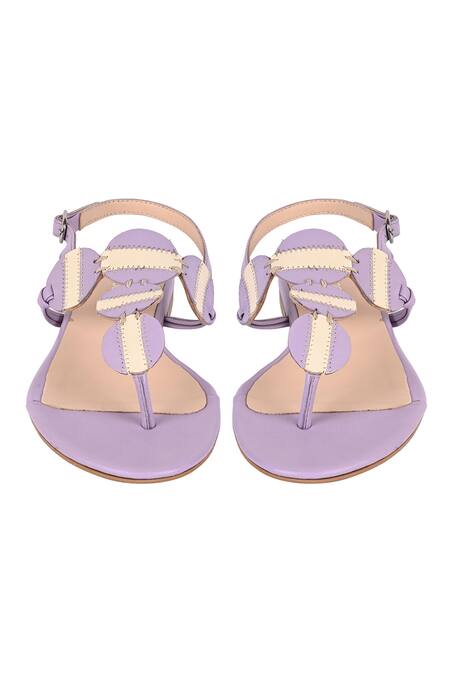 Shop Vanilla Moon Purple Abigail Color Blocked Sandals at Aza Fashions Shop_Vanilla Moon_Purple Abigail Color Blocked Sandals_at_Aza_Fashions