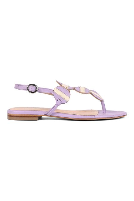 Vanilla Moon Purple Abigail Color Blocked Sandals Online at Aza Fashions Vanilla Moon_Purple Abigail Color Blocked Sandals_Online_at_Aza_Fashions