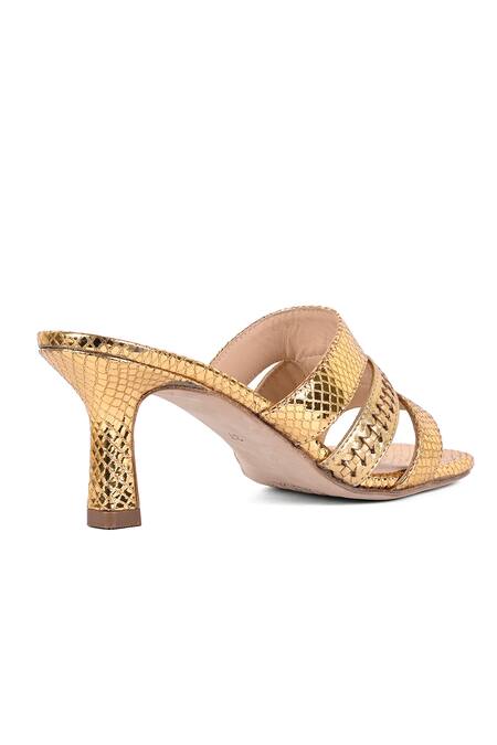 Shop Vanilla Moon Gold Dawn Metallic Square Toe Heels Online at Aza Fashions Shop_Vanilla Moon_Gold Dawn Metallic Square Toe Heels_Online_at_Aza_Fashions