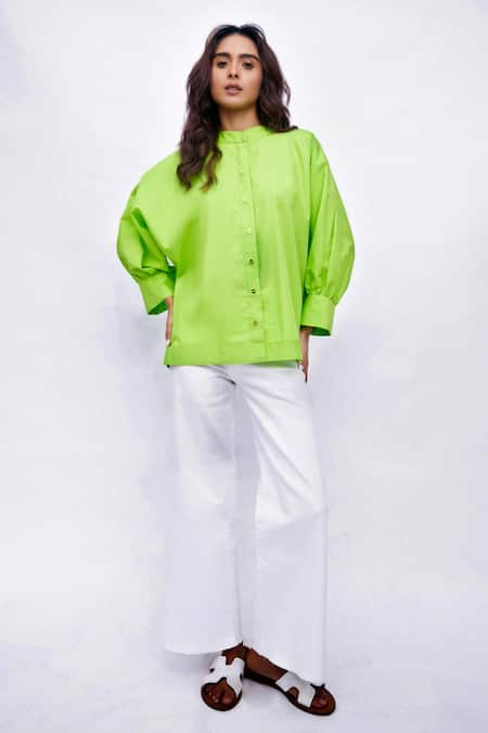 Studio Moda India The Blair Garden Embroidered Shirt 