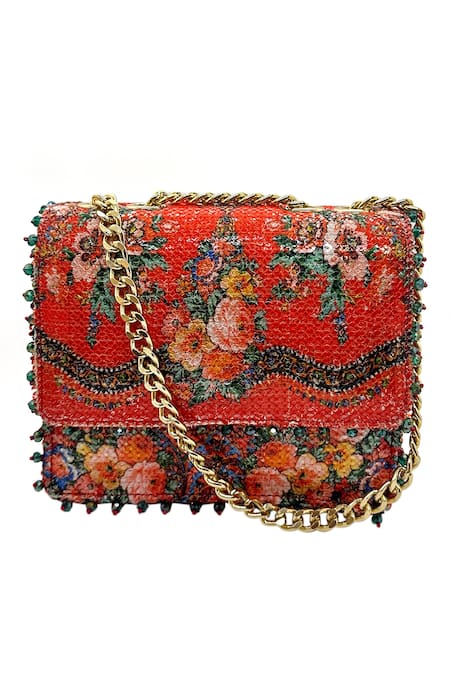 The Garnish Company Amelia Mon Amour Flora Child Print Sling Bag 