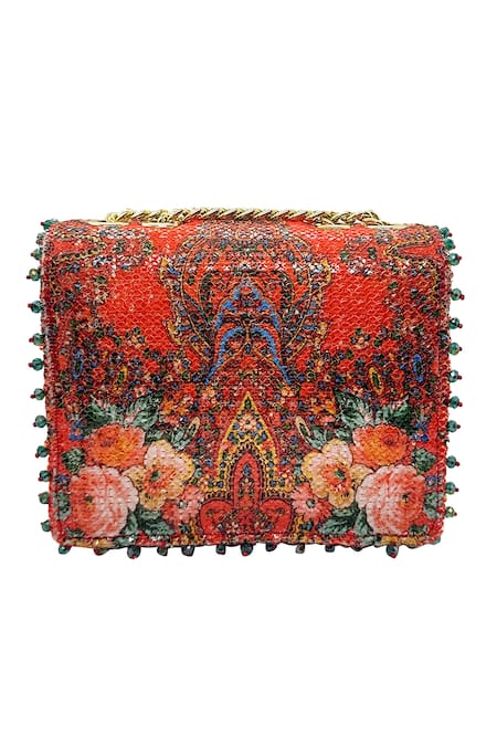 The Garnish Company Amelia Mon Amour Flora Child Print Sling Bag 