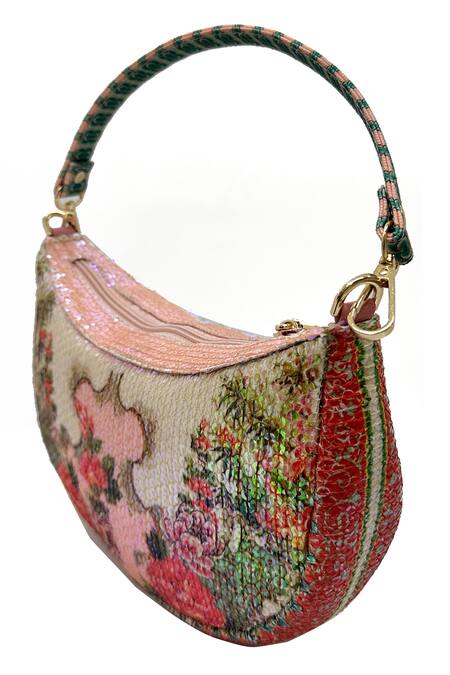 Buy The Garnish Company Pink Sequin Aurora Florence Sling Bag Online at Aza Fashions Buy_The Garnish Company_Pink Sequin Aurora Florence Sling Bag _Online_at_Aza_Fashions