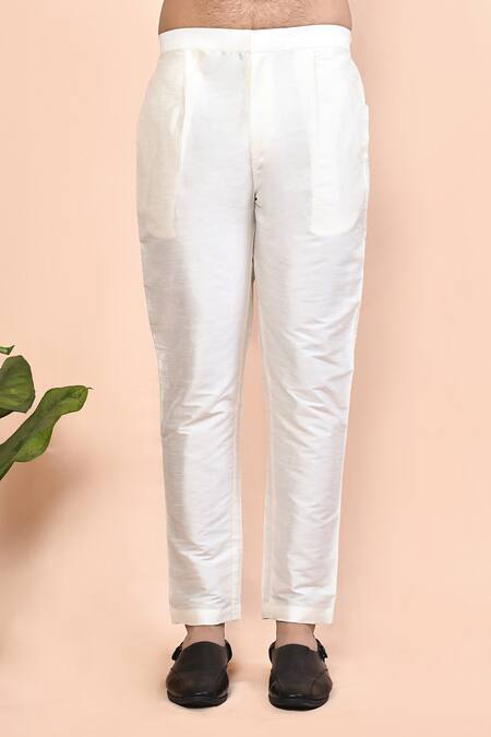 Arihant Rai Sinha_Brown Cotton Abstract Print Straight Kurta_Online_at_Aza_Fashions